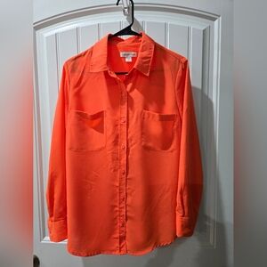 Coldwater Creek Vibrant Orange Shirt